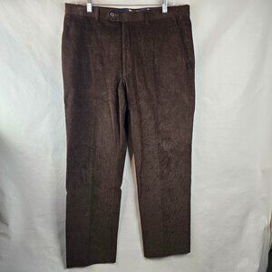 Lauren Ralph Lauren Mens 36x30 Brown Corduroy Pants Stretch Classic Cozy Cabin